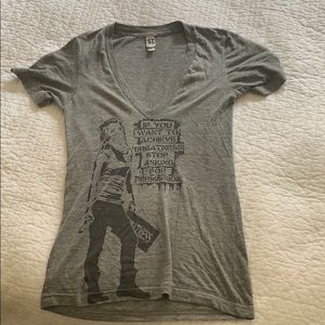 5733 vintage tee- in grey with badass signage!
